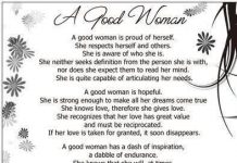 Photo Quote – A Good Woman