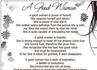 Photo Quote – A Good Woman